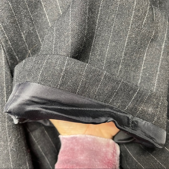 Alain Gerard Womens Vintage Wool Pinstripe Pant size 12 - Picture 5 of 6